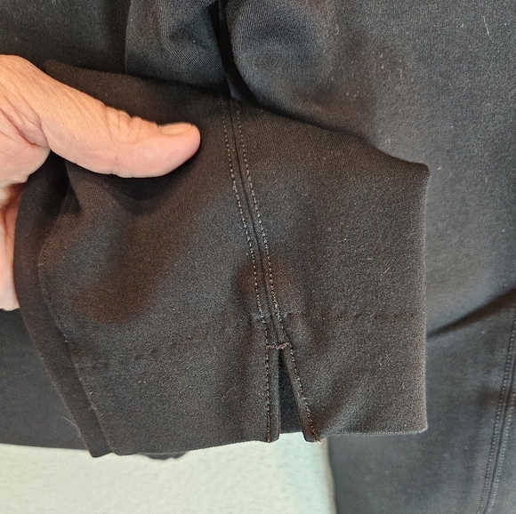 Spanx Women's Capri Pants Shapewear Sz L Black Thick Stretch Faux Pockets - Picture 9 of 13